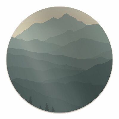 Tapete para cadeira de escritório Montanhas da Floresta