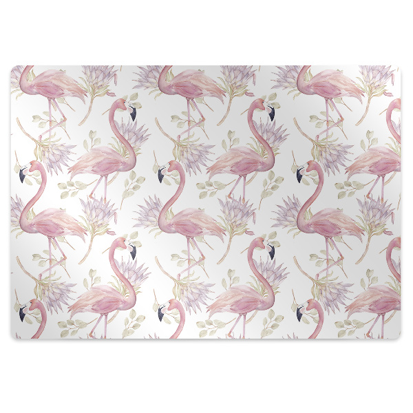 Tapete escritório Flamingos