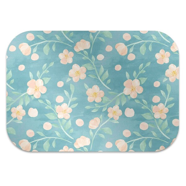 Tapete para escritório Flores em tons pastel