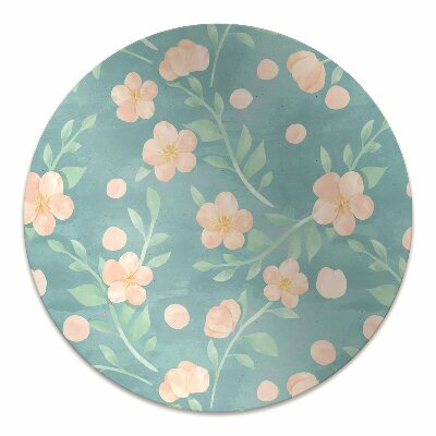 Tapete para escritório Flores em tons pastel