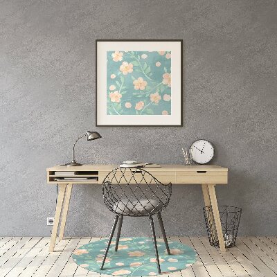 Tapete para escritório Flores em tons pastel