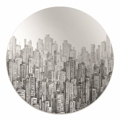 Tapete para escritório Cidade em Preto e Branco
