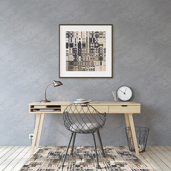 Tapete para escritório Azulejos estilo Boho