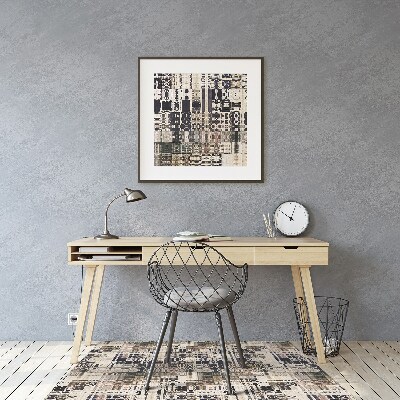 Tapete para escritório Azulejos estilo Boho