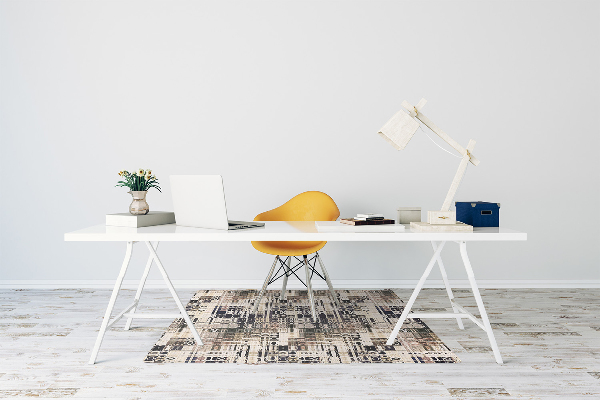 Tapete para escritório Azulejos estilo Boho