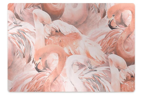 Tapete para cadeira de escritório Flamingos