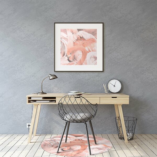 Tapete para cadeira de escritório Flamingos