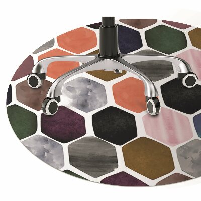 Tapete para escritório Favo de mel