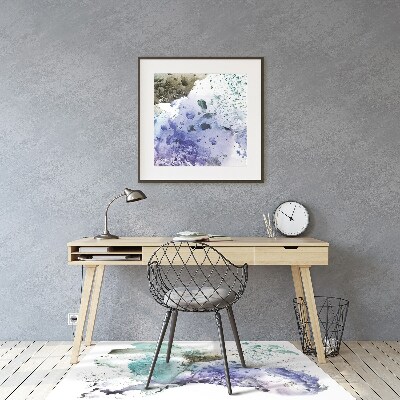 Tapete para cadeira de escritório Tinta colorida