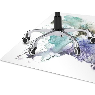 Tapete para cadeira de escritório Tinta colorida