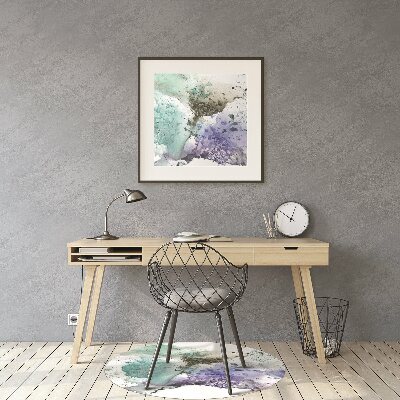Tapete para cadeira de escritório Tinta colorida