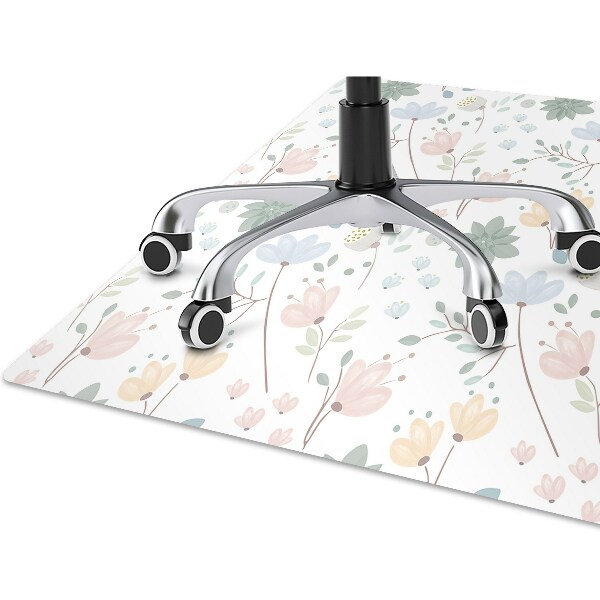 Tapete para cadeira de escritório Flores da primavera