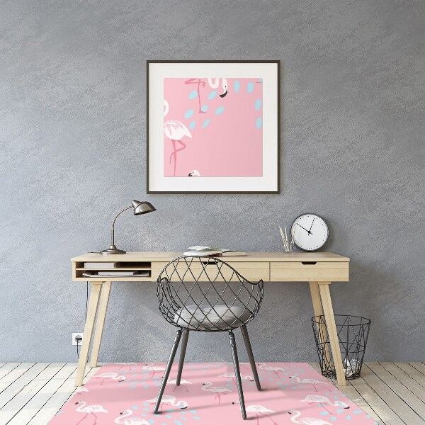 Tapete para escritório Flamingos