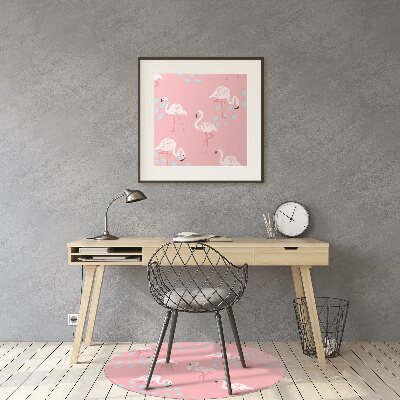 Tapete para escritório Flamingos