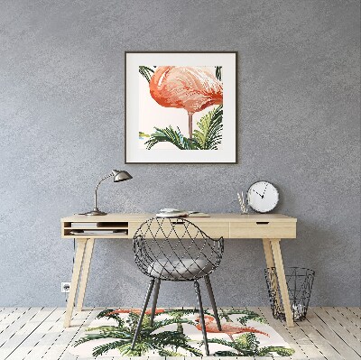 Tapete escritório Flamingos