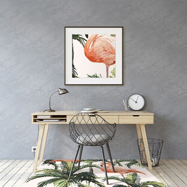 Tapete escritório Flamingos
