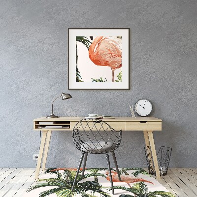 Tapete escritório Flamingos