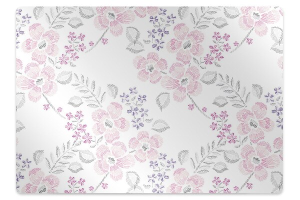 Tapete para escritório Padrão floral