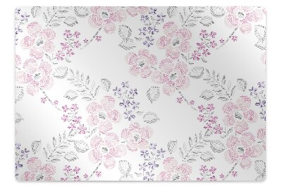 Tapete para escritório Padrão floral