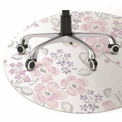 Tapete para escritório Padrão floral