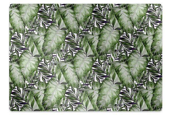Tapete para cadeira de escritório Folha de Monstera