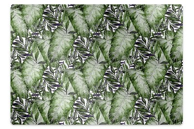 Tapete para cadeira de escritório Folha de Monstera