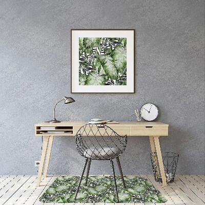 Tapete para cadeira de escritório Folha de Monstera
