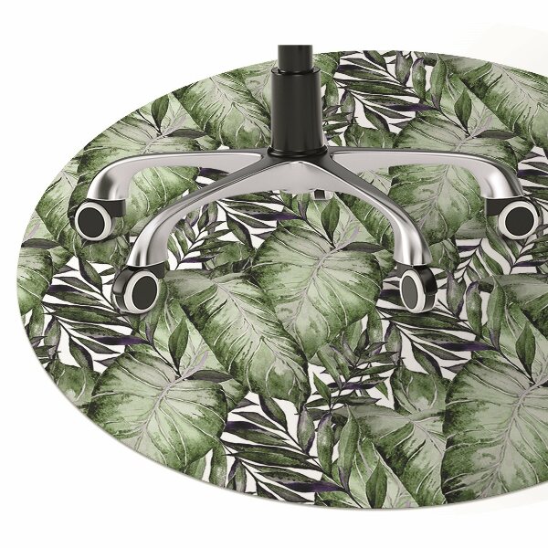 Tapete para cadeira de escritório Folha de Monstera
