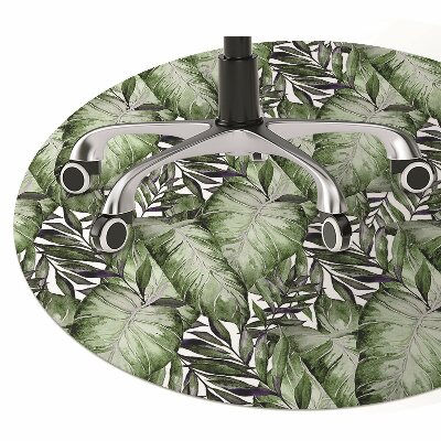 Tapete para cadeira de escritório Folha de Monstera