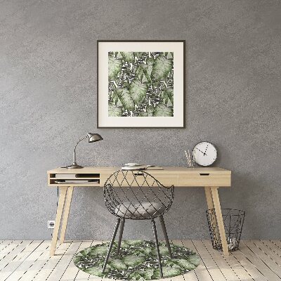 Tapete para cadeira de escritório Folha de Monstera
