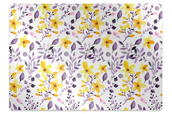 Tapete para cadeira de escritório Flores abstratas