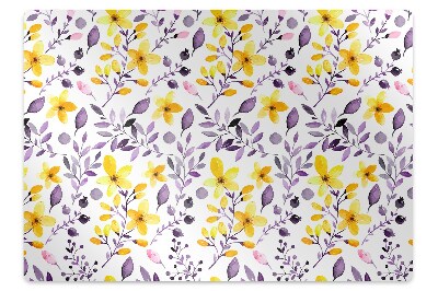 Tapete para cadeira de escritório Flores abstratas