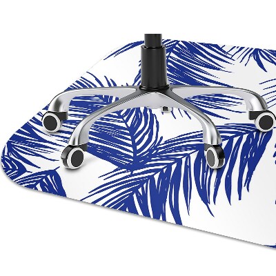 Tapete para escritório Folha azul marinho