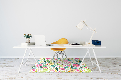 Tapete para escritório Flores coloridas