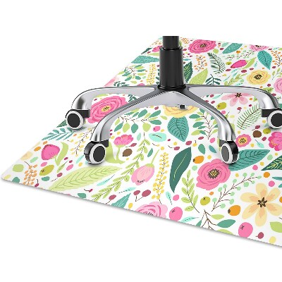 Tapete para escritório Flores coloridas