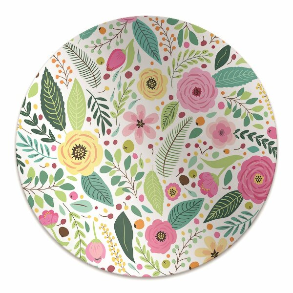 Tapete para escritório Flores coloridas