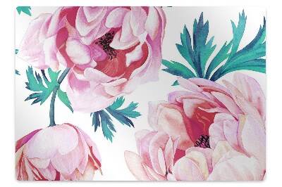 Tapete para cadeira de escritório Flor de papoula