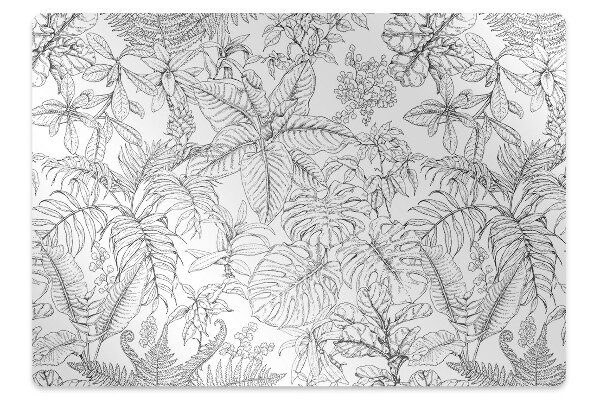 Tapete para cadeira de escritório Esboço Tropical