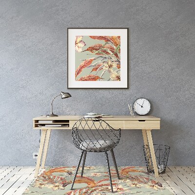 Tapete para escritório Pintando Flamingos