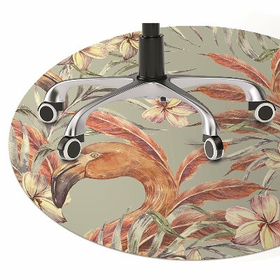 Tapete para escritório Pintando Flamingos