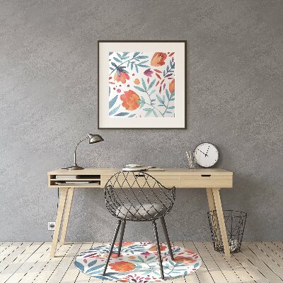 Tapete para cadeira de escritório Papoulas vintage