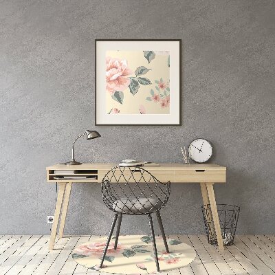 Tapete para escritório Rosas Vintage