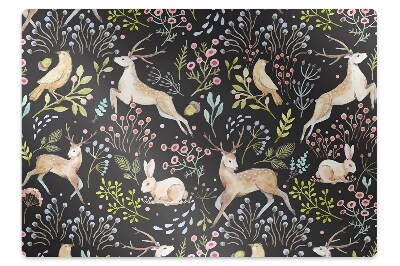 Tapete para escritório Animais da floresta
