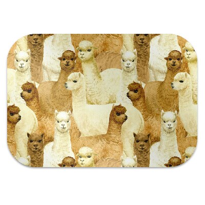 Tapete para escritório Alpacas