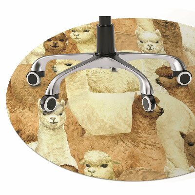 Tapete para escritório Alpacas