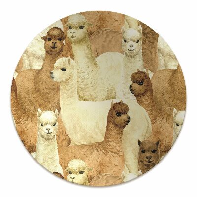 Tapete para escritório Alpacas