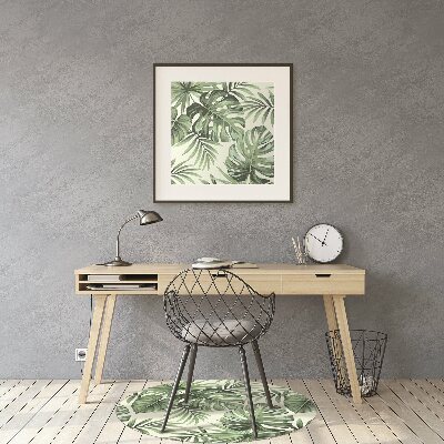 Tapete para cadeira de escritório Padrão tropical