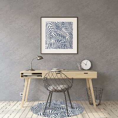 Tapete para cadeira de escritório Folhas geométricas