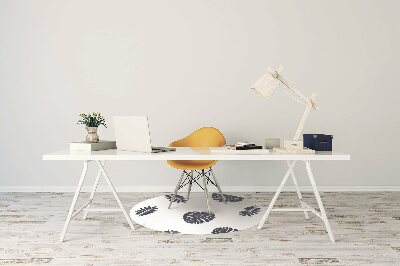 Tapete para escritório Folhas tropicais