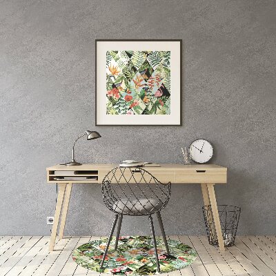 Tapete escritório Flores e pássaros